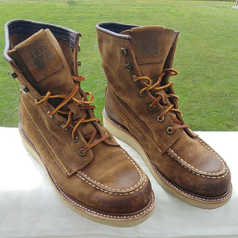 Frye Dakota Wedge Mid-Lace Boots